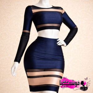 فستان كلوب وير مميز بقطعتين